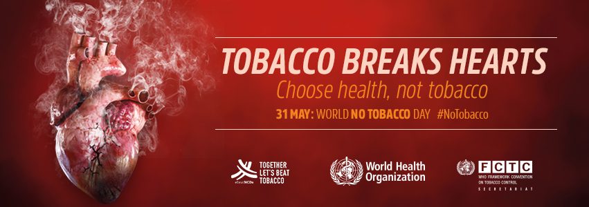 Dia Mundial Sem Tabaco 2018: Tabaco e cardiopatias